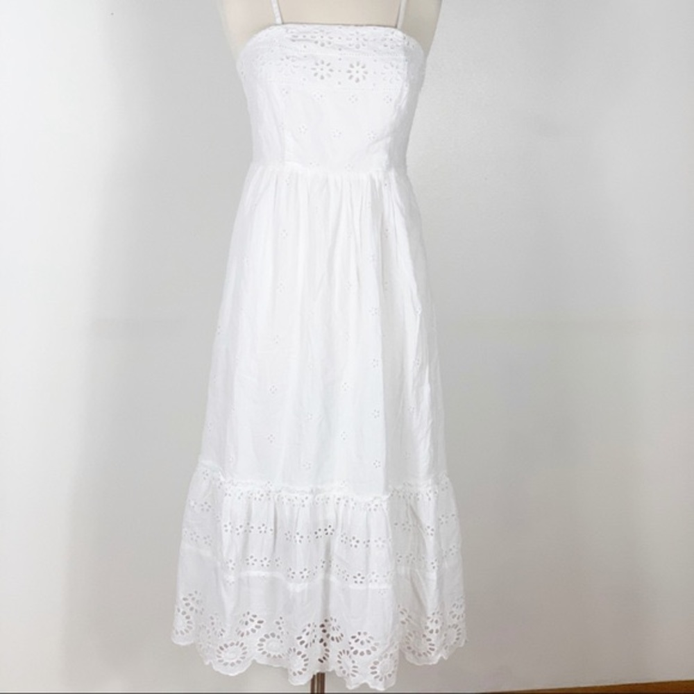 White eyelet dress
